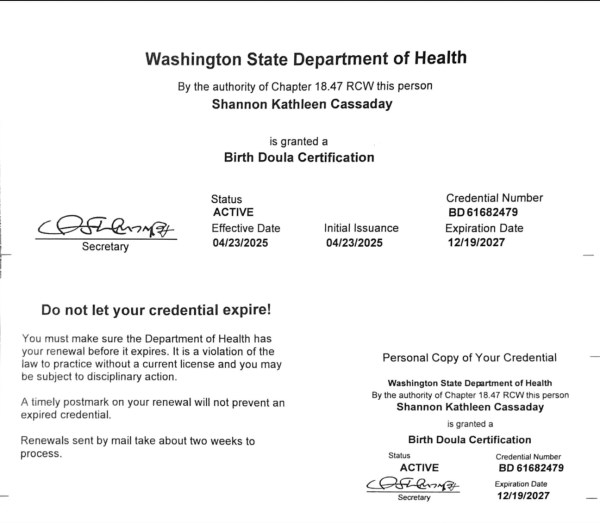 Certification