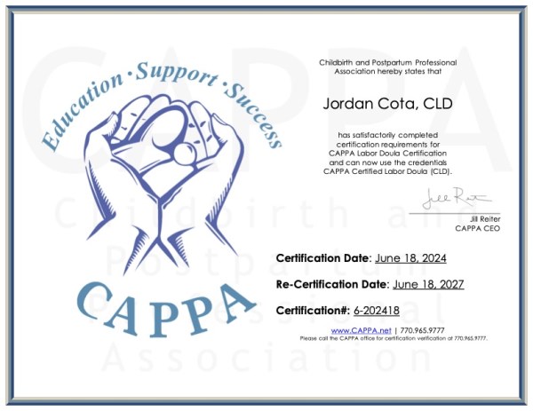 Certification