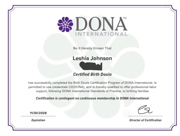 Certification
