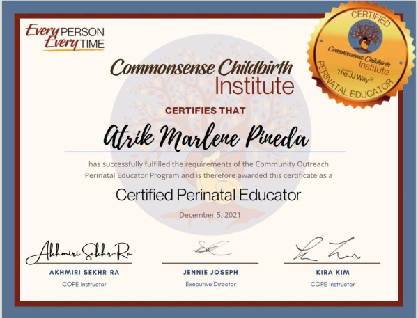 Certification