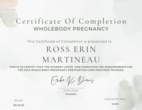Certification