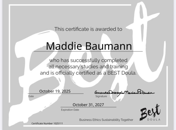 Certification