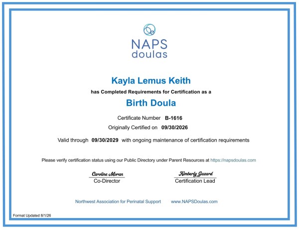 Certification