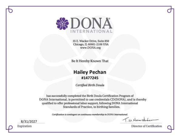 Certification