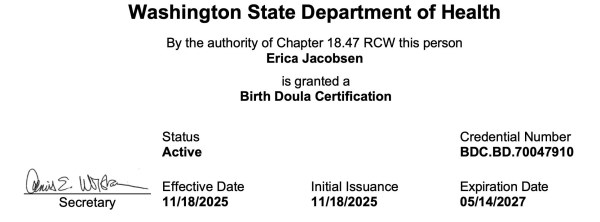 Certification