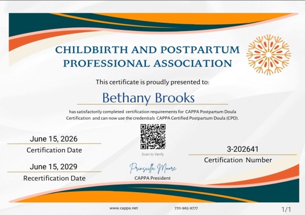 Certification