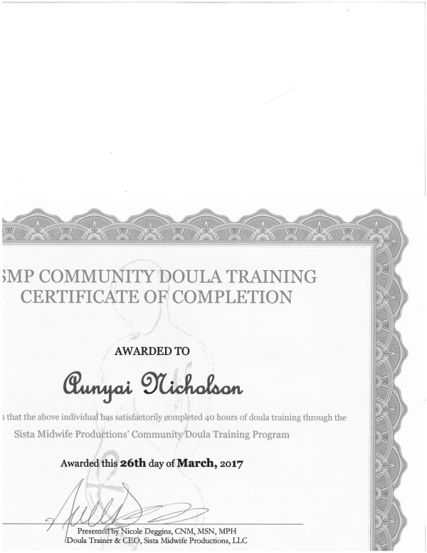 Certification