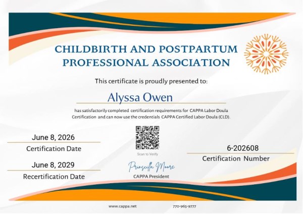 Certification