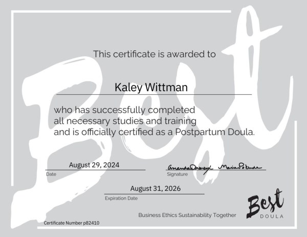 Certification
