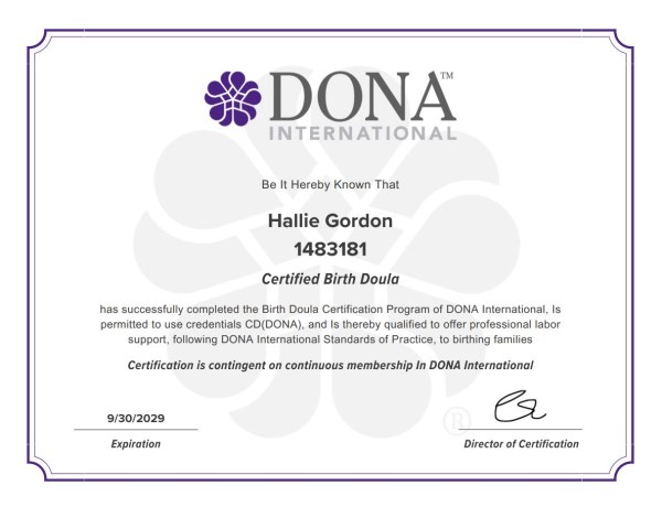 Certification
