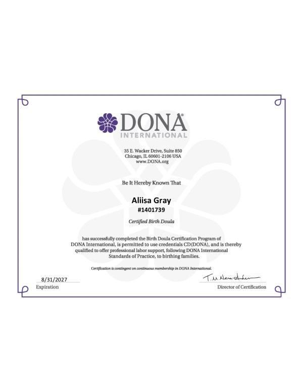 Certification