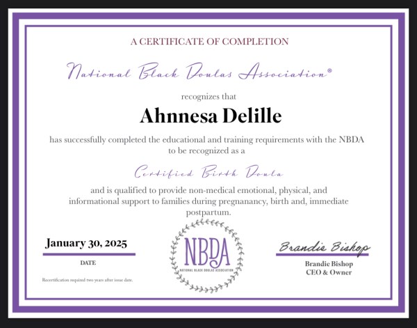 Certification