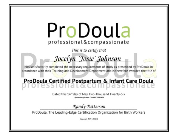Certification