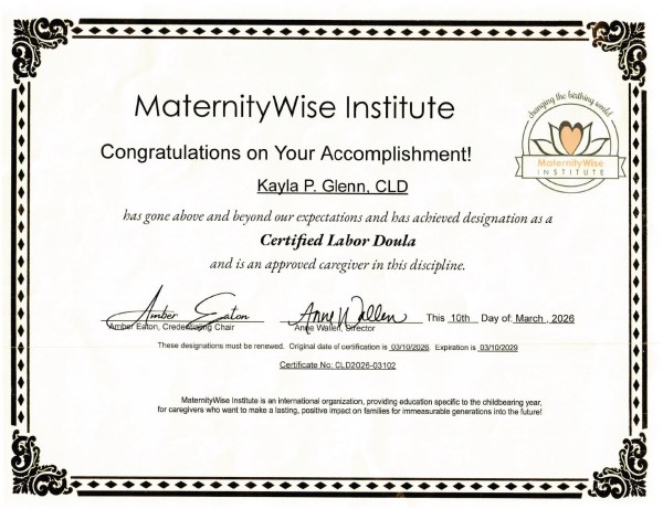 Certification