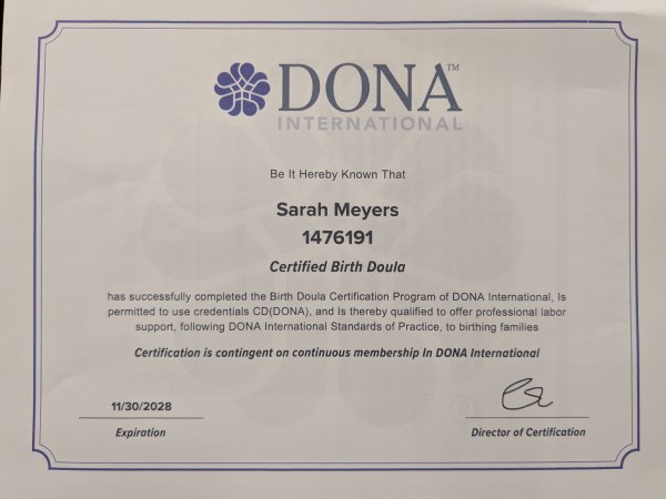 Certification