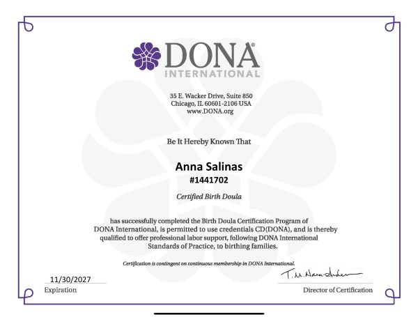 Certification