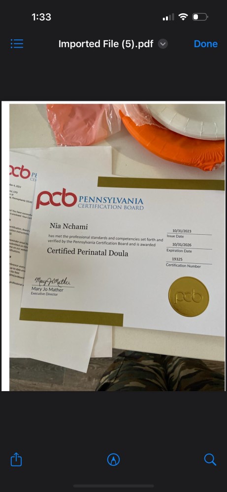 Certification