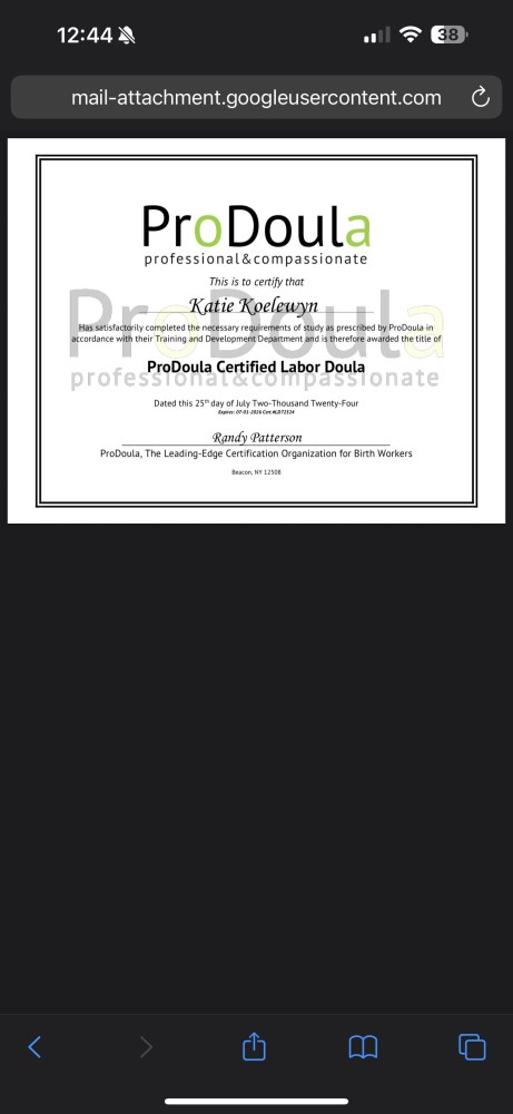 Certification