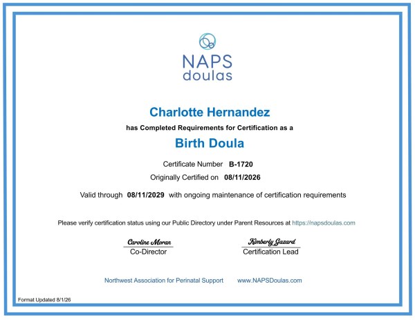 Certification