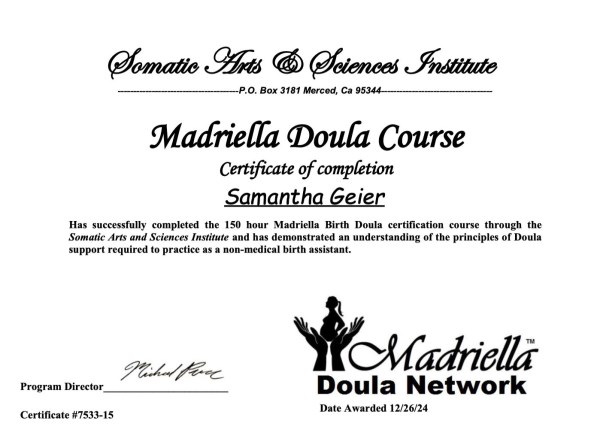 Certification