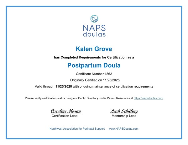 Certification