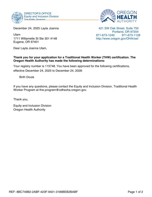 Certification