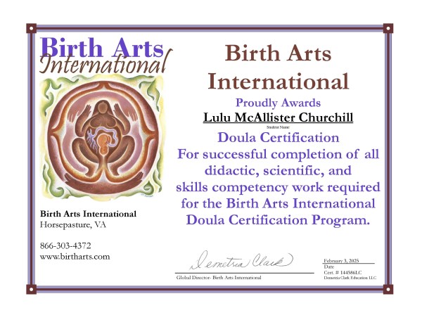 Certification