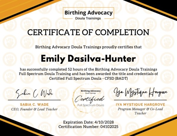 Certification