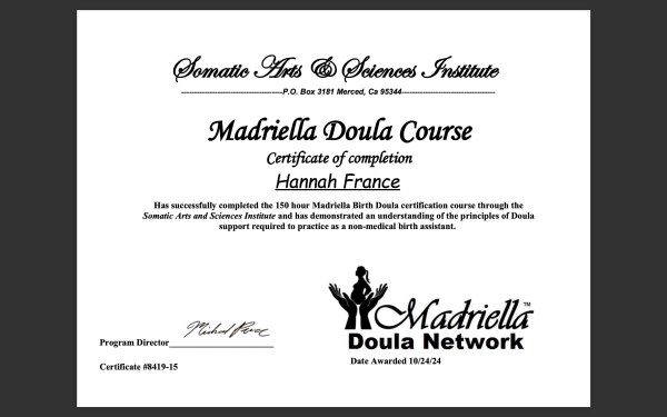 Certification