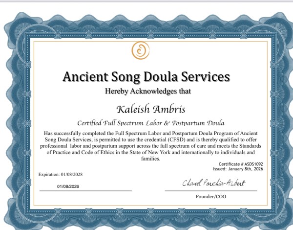Certification