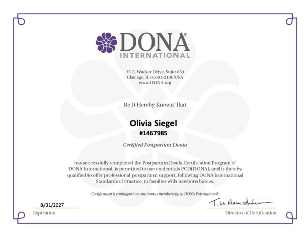Certification