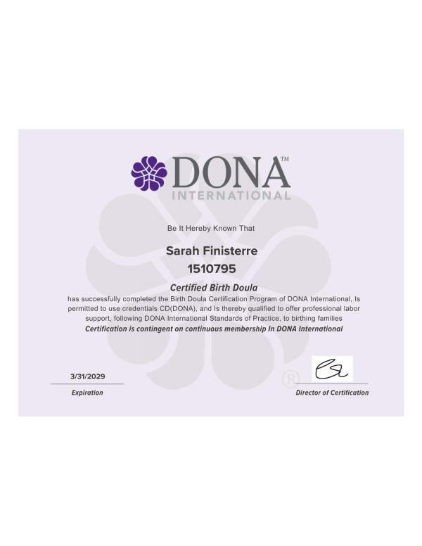 Certification