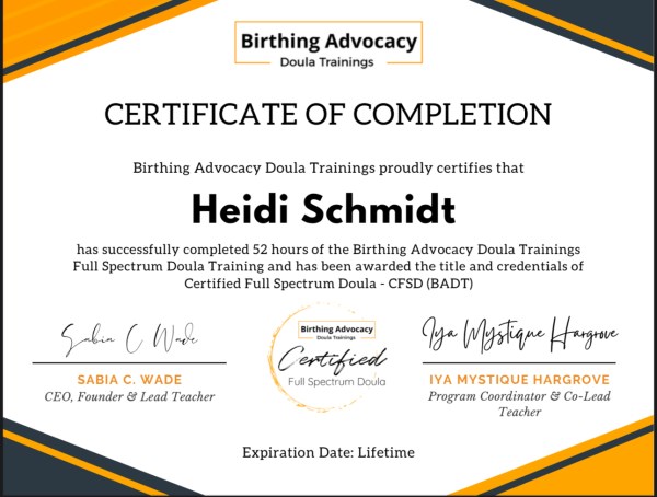 Certification