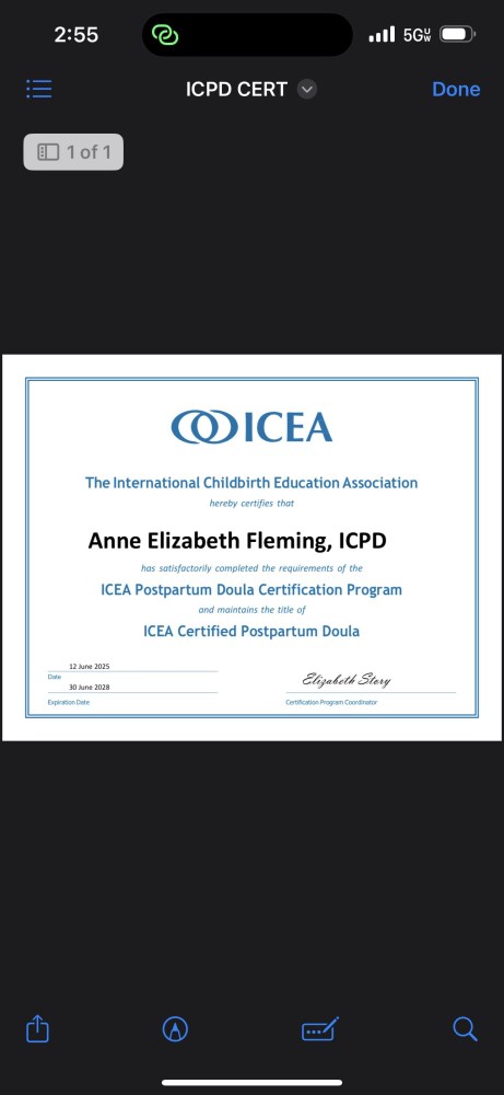 Certification
