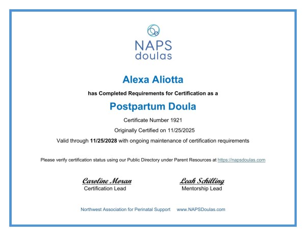 Certification