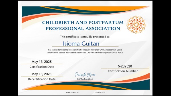Certification
