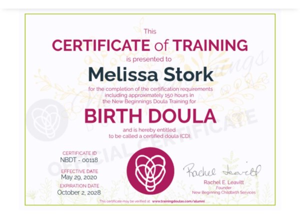 Certification