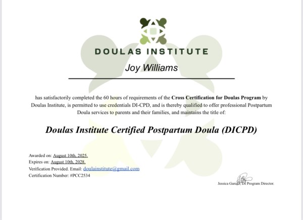 Certification