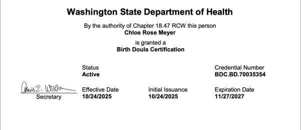Certification