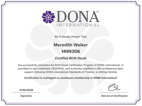 Certification