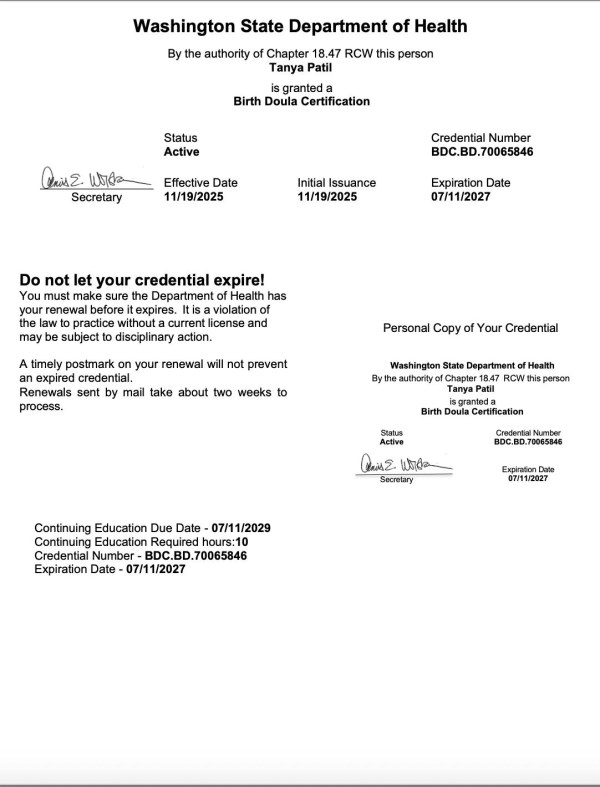 Certification