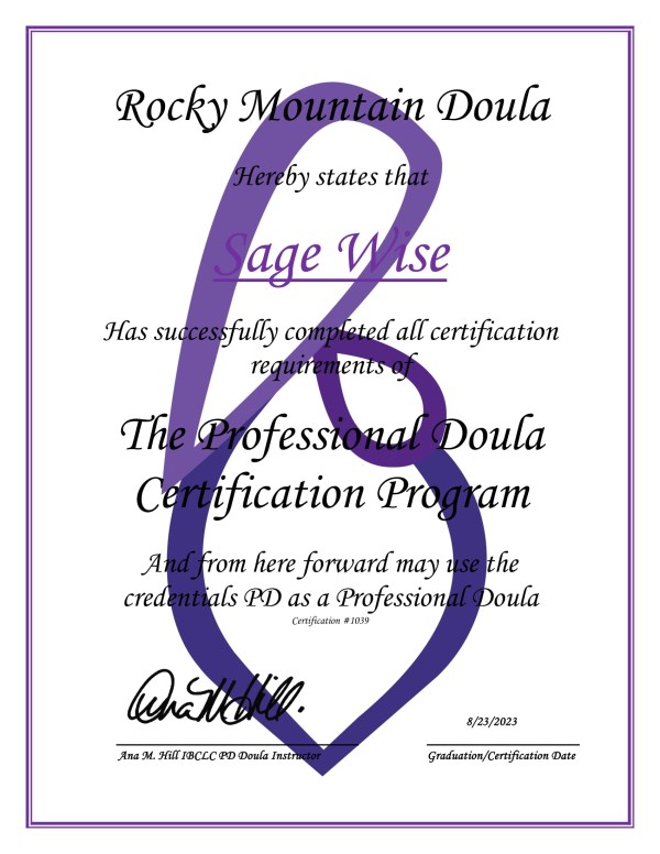Certification