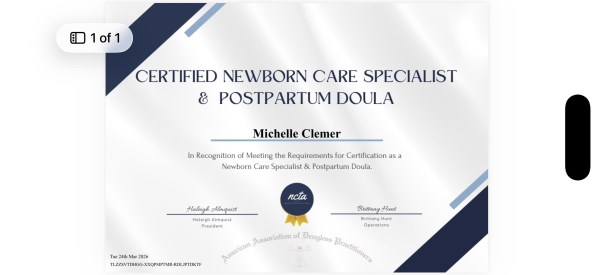 Certification