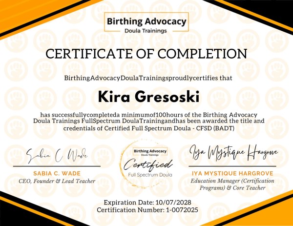 Certification
