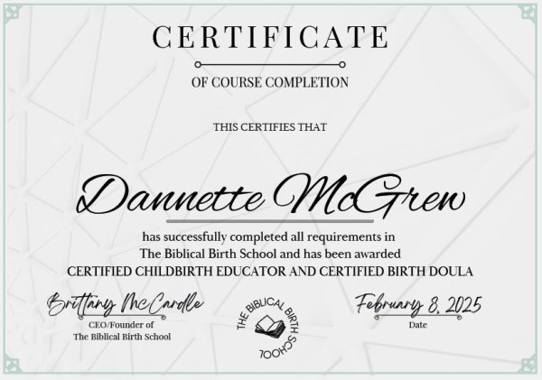 Certification
