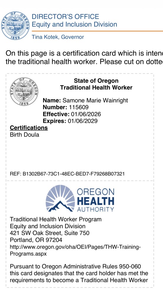 Certification