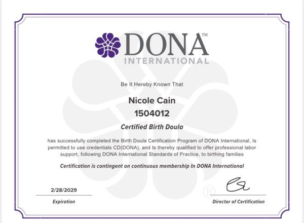 Certification