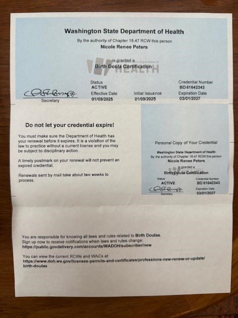 Certification