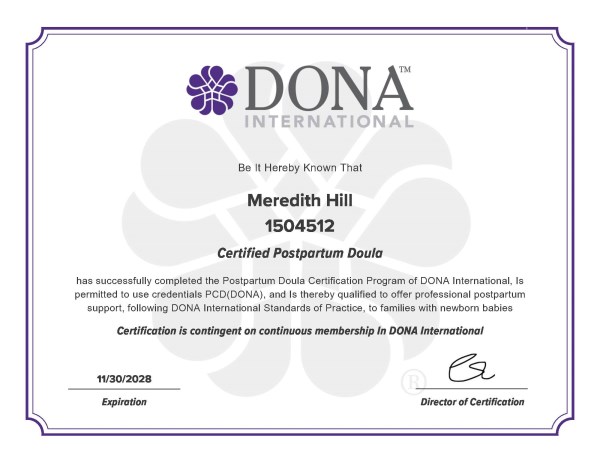 Certification