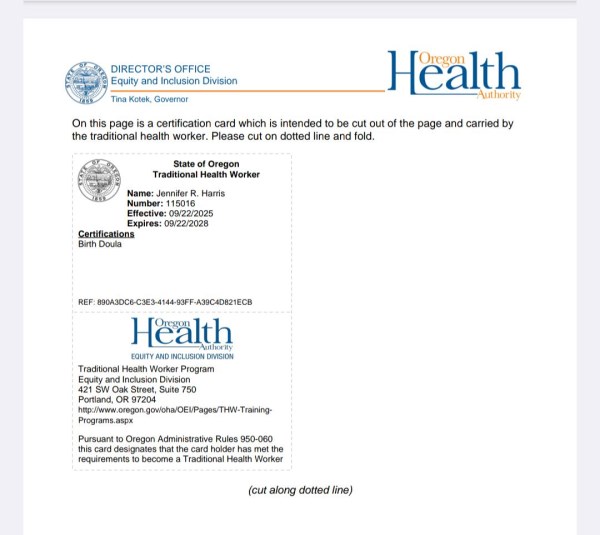 Certification